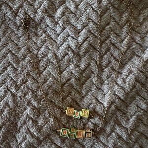 Melanie Martinez Gold-Tone Multicolor CRY BABYBlock Letter Layered Necklace Set